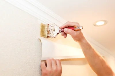 Pose de papier peint à Hénu — revêtements muraux et toiles de verre